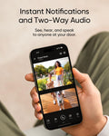 eufy Security Video Doorbell E340 Kit, No Subscription, Dual Cameras, Head-to-Toe View, 2K FHD Doorbell Camera, Two-Way Talk, Delivery Guard, AI Motion Detection, Rechargeable Battery, Built-in 8GB