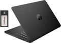 HP Stream 14' HD BrightView Laptop, Intel Celeron N4120, 8GB RAM, 288GB Storage (128GB eMMC + 160GB SSD Docking Station Set), Intel UHD Graphics, HD Webcam, Wi-Fi, 1 Year Office 365, Win 11 S, Black