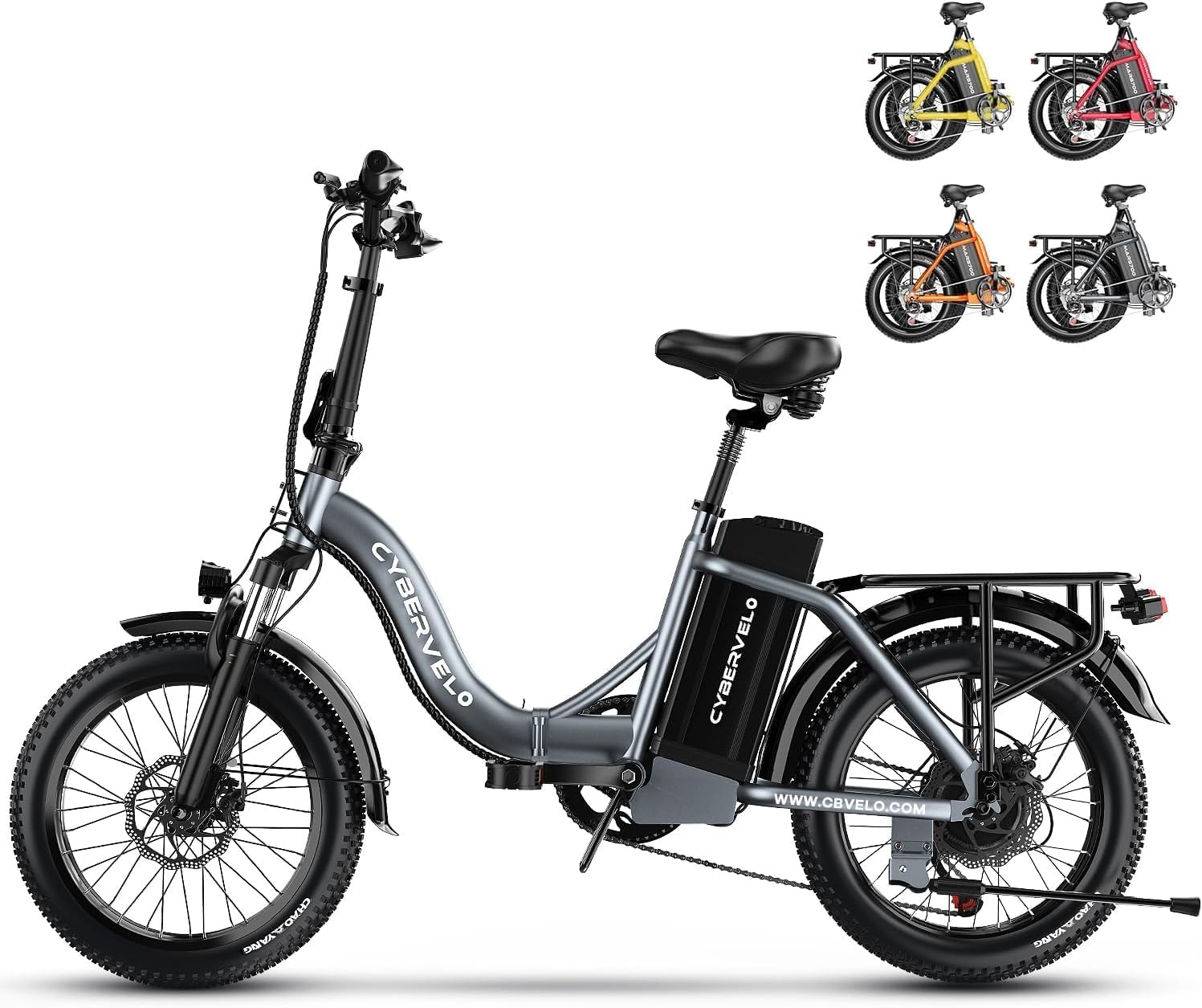 1000 Peak Electric Bike for Adults,up 80 Miles Removable Battery Ebike, 20' Electric E Bike with 7-Speed,Adult Electric Bicycles for Commute Beach Snow All Terrain