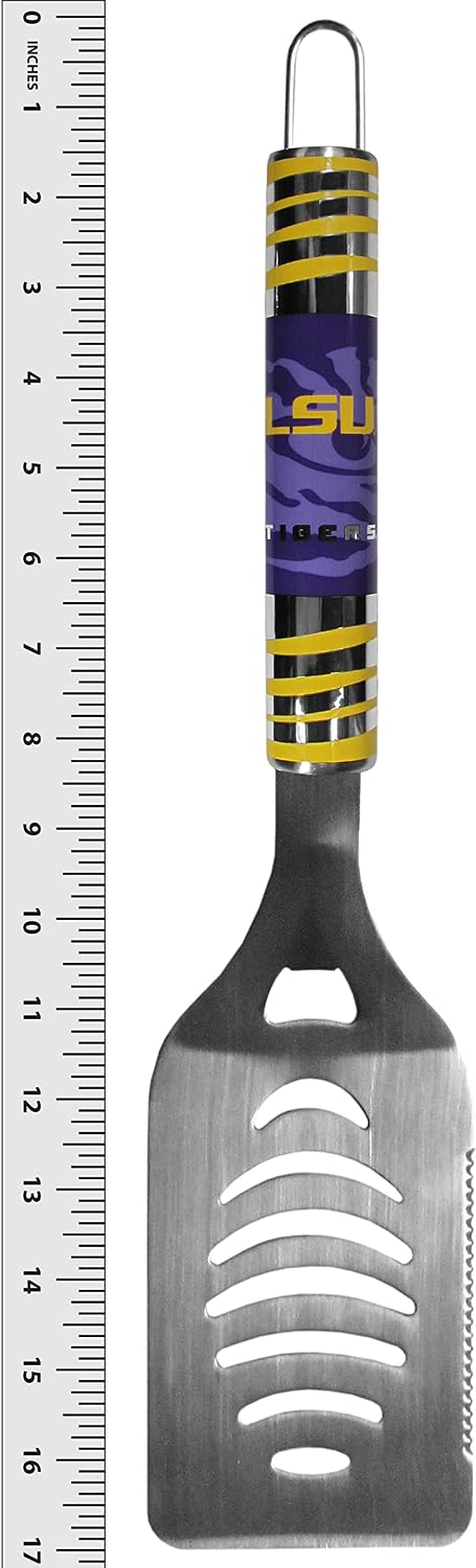 NCAA Siskiyou Sports Fan Shop LSU Tigers Steel Tailgater BBQ Set w/Case 8 piece Gray