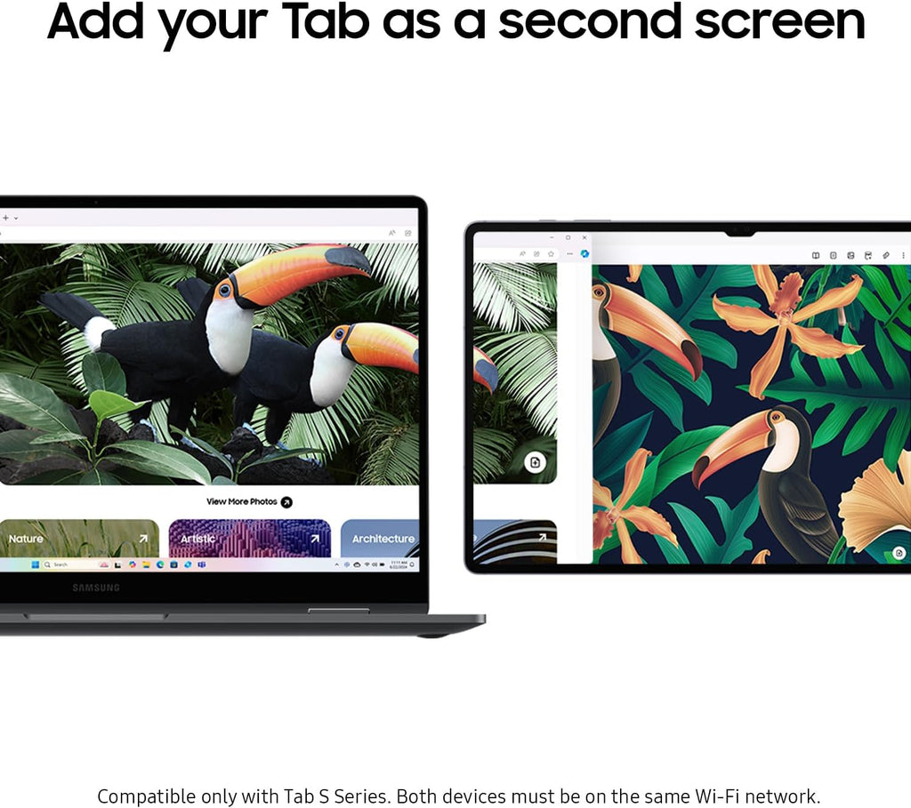 Samsung 15.6' Galaxy Book5 360 Copilot AI Laptop PC Computer, FHD AMOLED Touchscreen, 16GB / 512GB, Dolby Atmos Quad Speakers, All-Day Battery Life, NP750QHA-KA1US