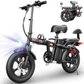 Electric Bike for Adults, 16'/20' Tire E-Bike with 750W/1000W Peak Motor, 48V Removable Battery, Up to 45/60 Miles Range & 28/30MPH, Folding Electric Bike for City and Outdoor Ride