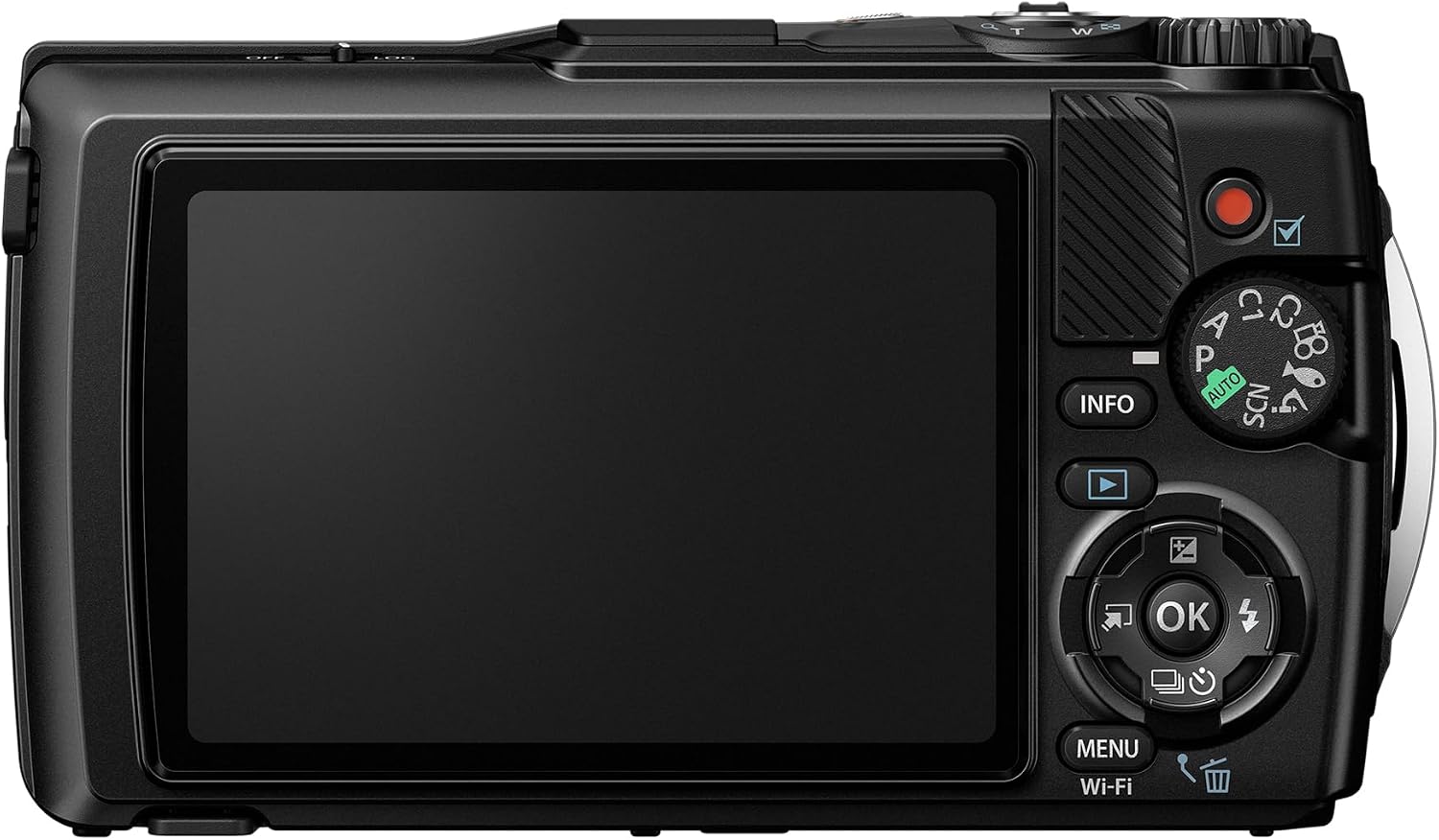 OM SYSTEM Olympus Tough TG-7 Black Underwater Camera, Waterproof, Freeze Proof, High Resolution Bright, 4K Video 44x Macro Shooting (Successor Olympus TG-6)