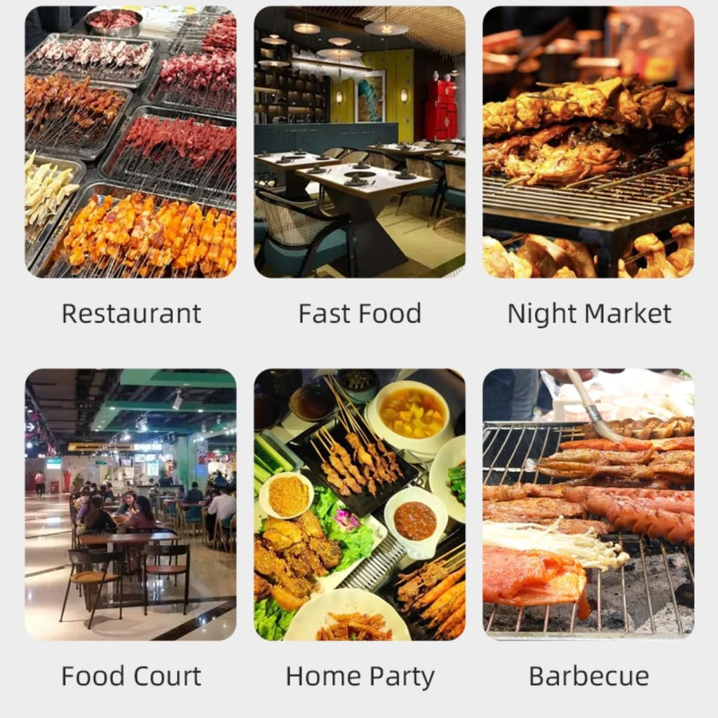 Commercial Barbecue Oven,Tabletop Kebab Roaster,Smokeless Searing Grill,Built-in Rotisserie Stove,Electric Skewers Barbeque Grill,Kebab Roasting Equipment,360° Rotary,16 Skewers,220V