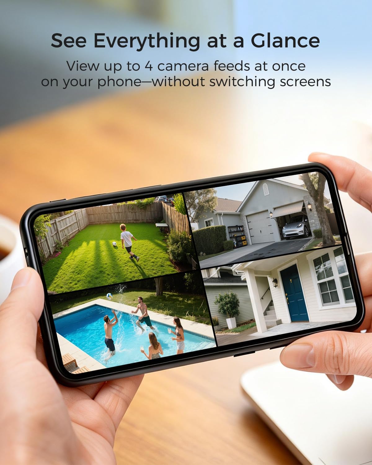 MUBILIFE 4K Security Cameras Wireless Outdoor, No Subscription, 8MP Solar Powered Cameras for Home Security, 64GB Local Storage, AI Auto Tracking, Color Night Vision, 2.4&5GHz WiFi, 2-Cam Kit