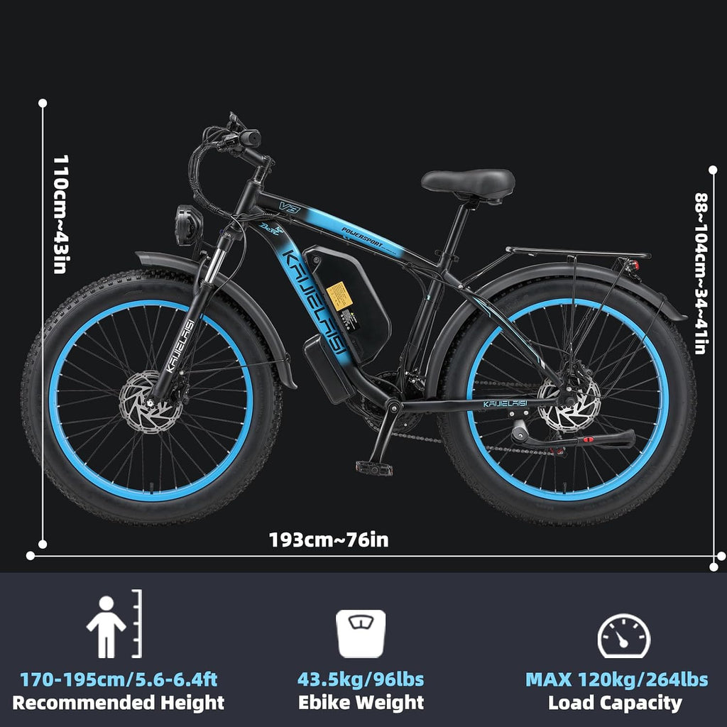 AWD Electric Bike for Adults, Peak 4000W Power 26' Fat Tire Ebike, Dual Motor Electric Bicycles, 48V 22.4AH Removable Battery Fast Dual Hydraulic Brakes 21-Speed All Terrain E-Bikes