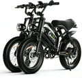 ADISTAR 16' Electric Bike for Adults/Teens, Peak 1500W & 65 Miles Long Range, 48V 15.6Ah Battery, Up to 28Mph, Full Suspension Fat Tire All-Terrain EBike on Mountains,Snow,Sand,Black