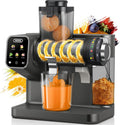 WETIE Cold Press Juicer, Slow Masticating Juicers Machines with Touch Screen, Adjustable Juicing Pressure, 99% Juice Yield, 3.54'' Wide Chute Juicer Extractor, Easy to Clean with Brush & Recipes