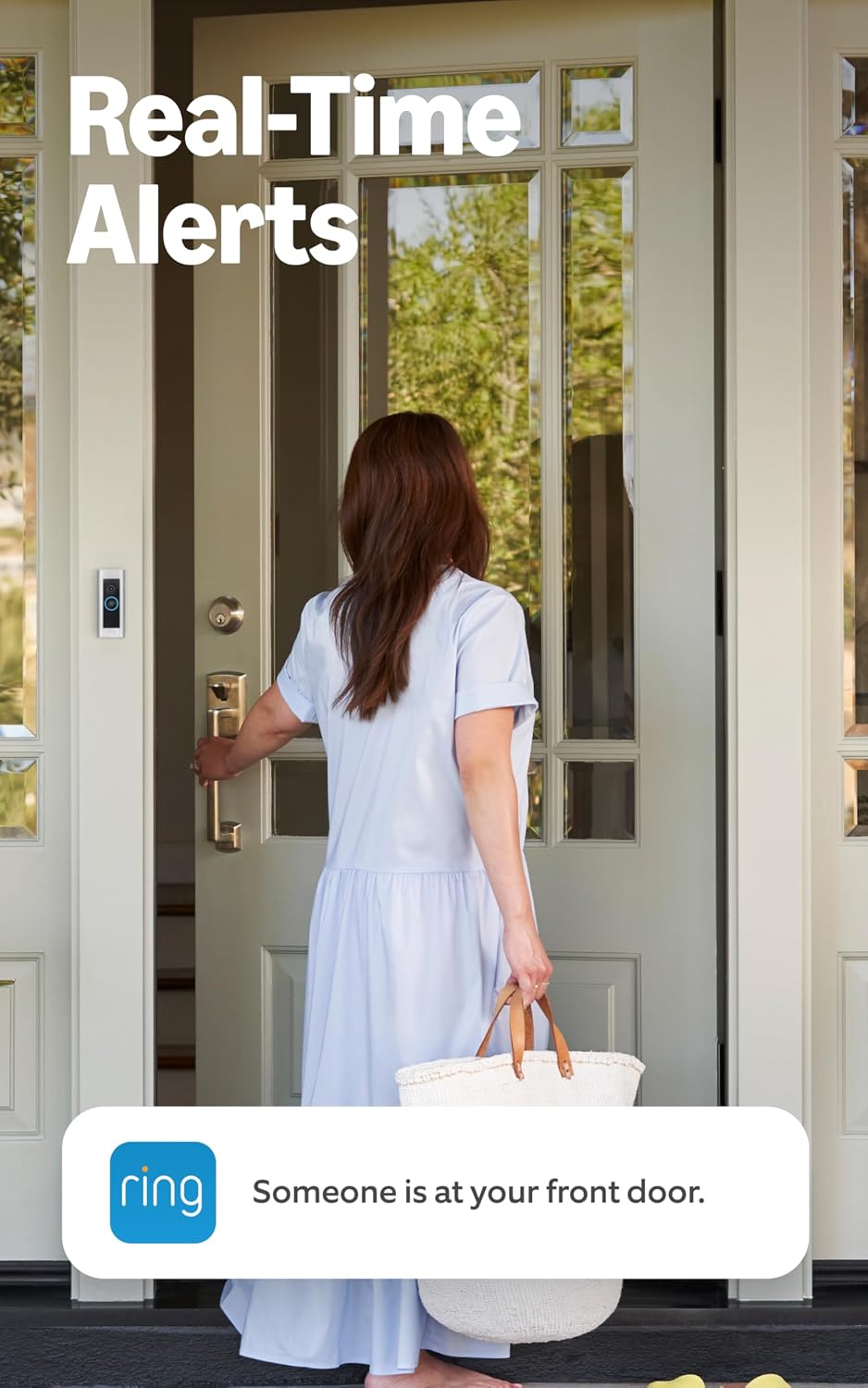 Like-New Ring Wired Doorbell Plus - Upgraded, with added security features and a sleek design (existing doorbell wiring required)