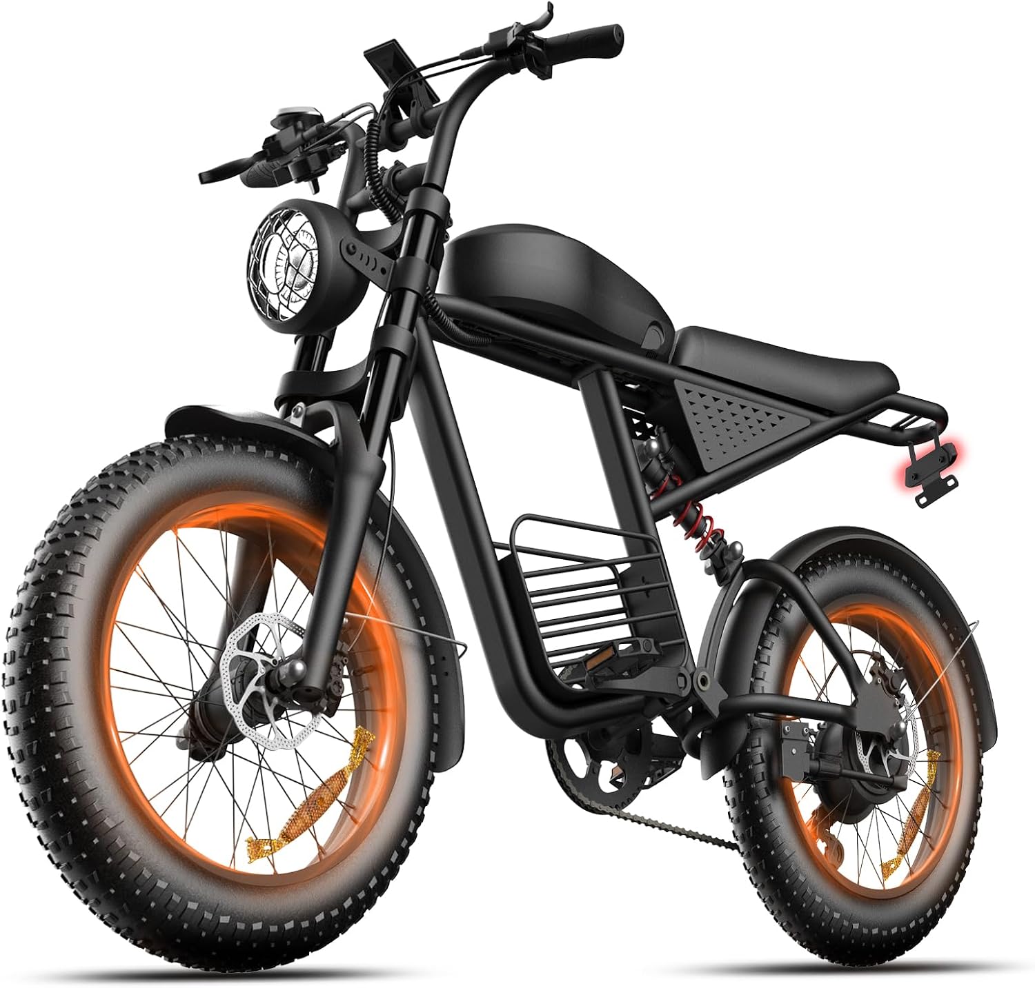 20' Electric Bike for Adults with 1000W/1600W/3000W Peak Dual Motor,Max Speed 33-37MPH,Up to 60Miles,Moped ebikes with 20/35Ah Battery,Shipped from USA Warehouse