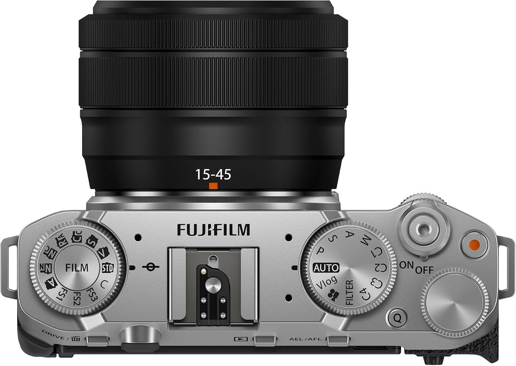 FUJIFILM X-M5 Mirrorless Digital Camera XC15-45mmF3.5-5.6 OIS PZ Lens Kit - Silver