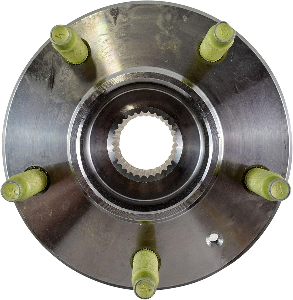 TRQ 2 Piece Front Rear Wheel Bearing & Hub Assembly Set Compatible with 2005-2011 Cadillac STS