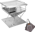 Campingmoon BBQ Grill Fire Pit Foldable Stainless Steel - Extra Large MT-055