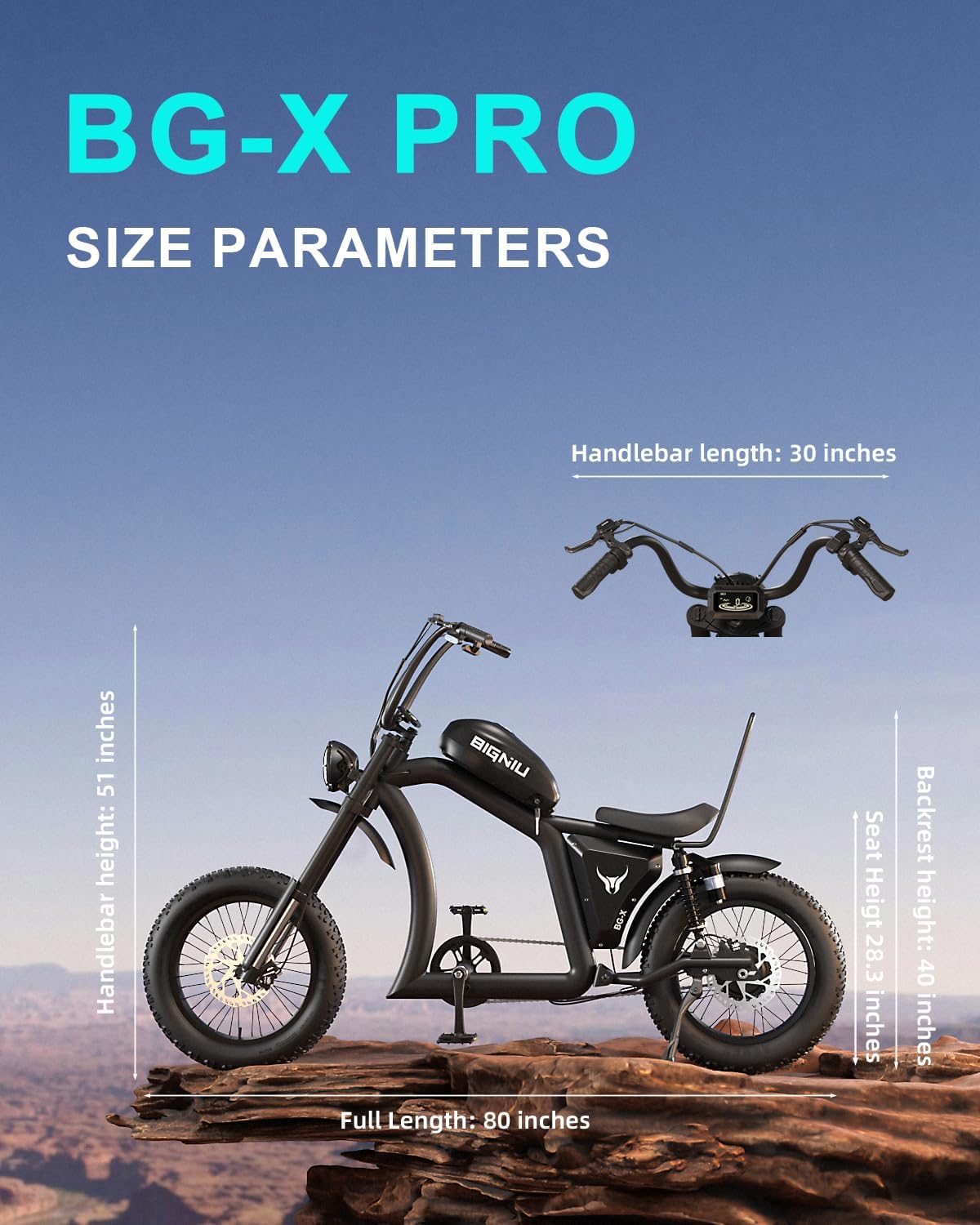 BIGNIU Adult Electric Bike, E Bike with 1500W Brushless Motor 52V/29.4Ah Range Up to 38 Miles Electric Bikes Front/Rear Turn Signals Dual Suspension Electric Bike Ebike BG-X PRO
