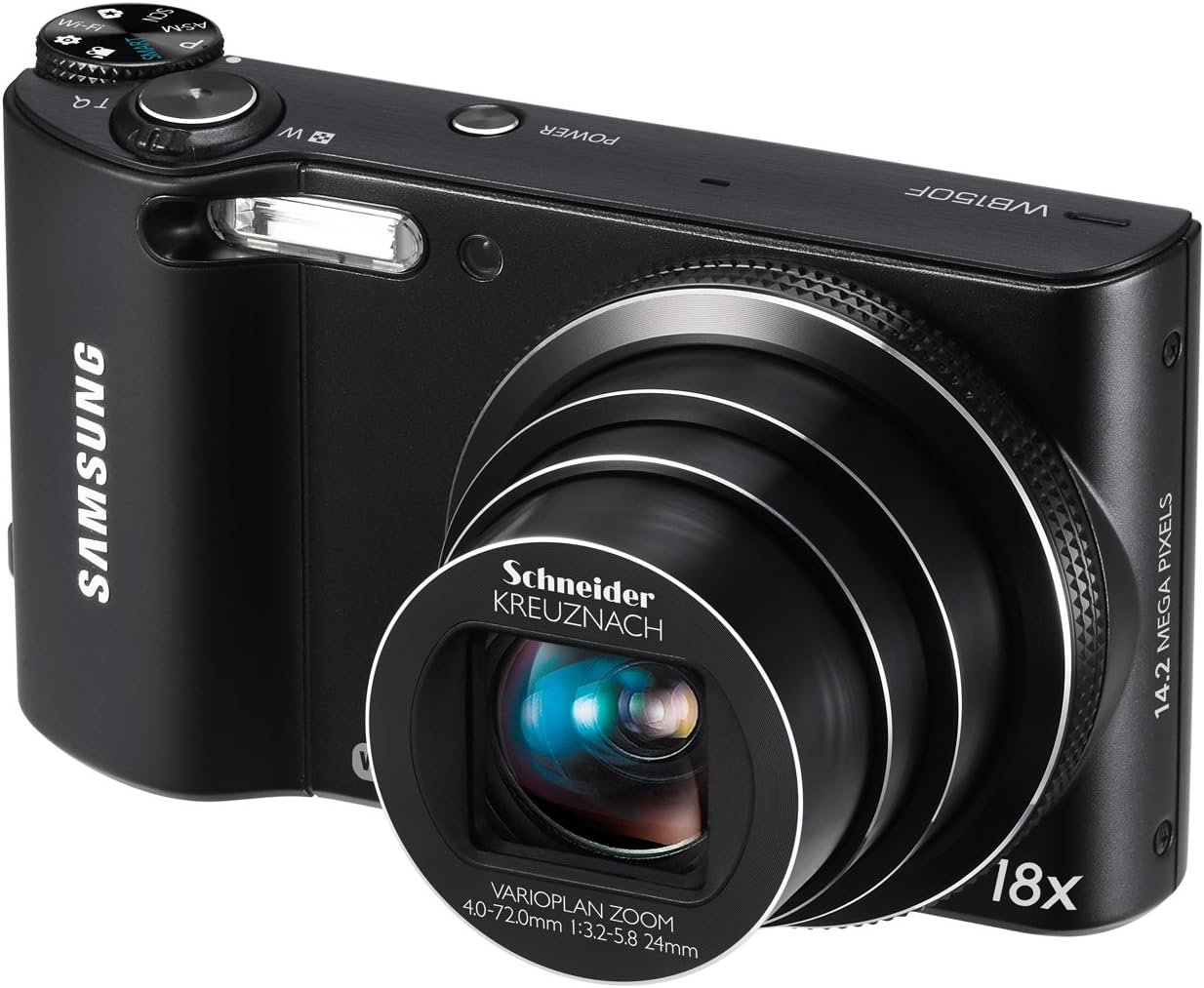 Samsung WB150F Long Zoom Smart Camera - Black (ECWB150FBPBUS)