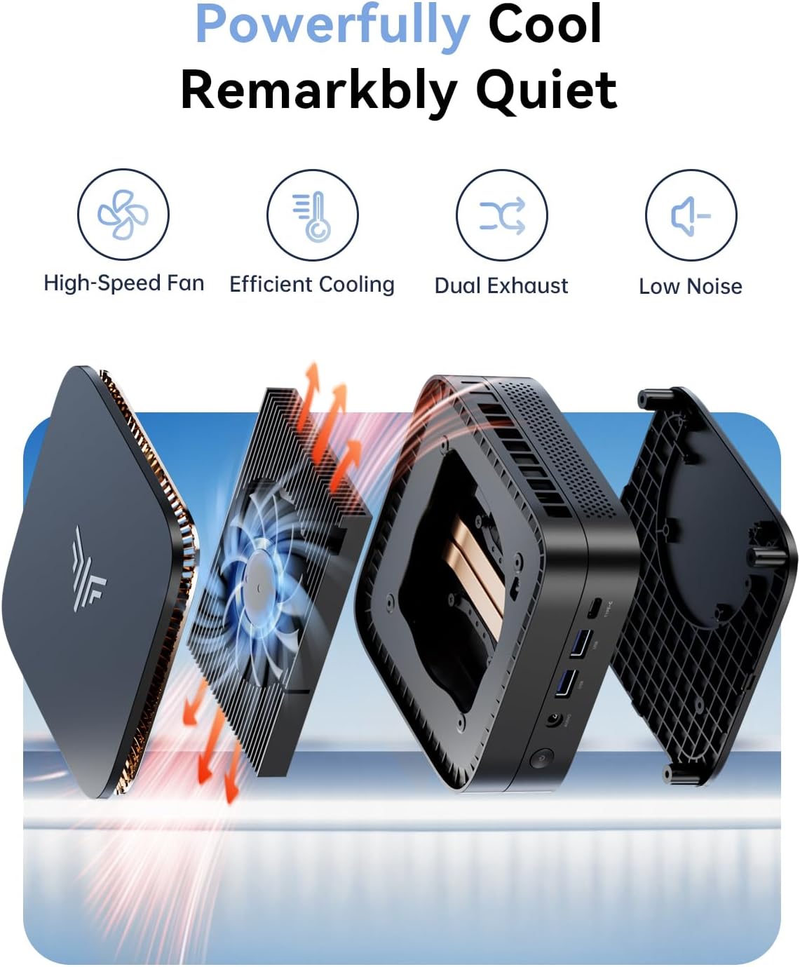 KAMRUI P1 Mini PC AMD Ryzen 3300U (4C/4T, up to 3.5GHz), Mini Desktop Computer 16GB RAM 256GB M.2 SSD, 4K Triple Display/LAN/WiFi/BT/USB3.2 Type-C/HDMI 2.0/DP 1.4 Mini Computer for Home Office