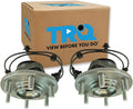 TRQ Front Driver and Passenger Side Wheel Bearing and Hub Assembly Set 2 Piece Compatible with 2011-2013 Infiniti QX56 2014-2021 QX80 2017-2022 Nissan Armada