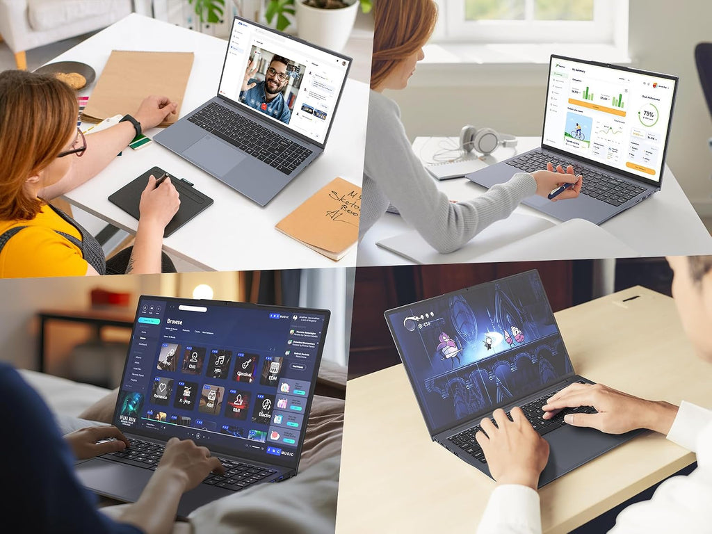 16' FHD Gaming Laptop, Intel i7-13620H(10/16, 3.6-4.9GHz), 16GB RAM , 512GB PCIe SSD, Windows 11 Pro Laptops Computer with Backlit KB, Fingerprint Unlock, Numeric Keypad, for Business Office Student