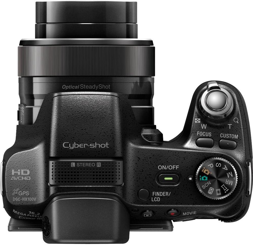 Sony Cyber-Shot DSC-HX100V 16.2 MP Exmor R CMOS Digital Still Camera with Carl Zeiss Vario-Tessar 30x Optical Zoom Lens and Full HD 1080 Video
