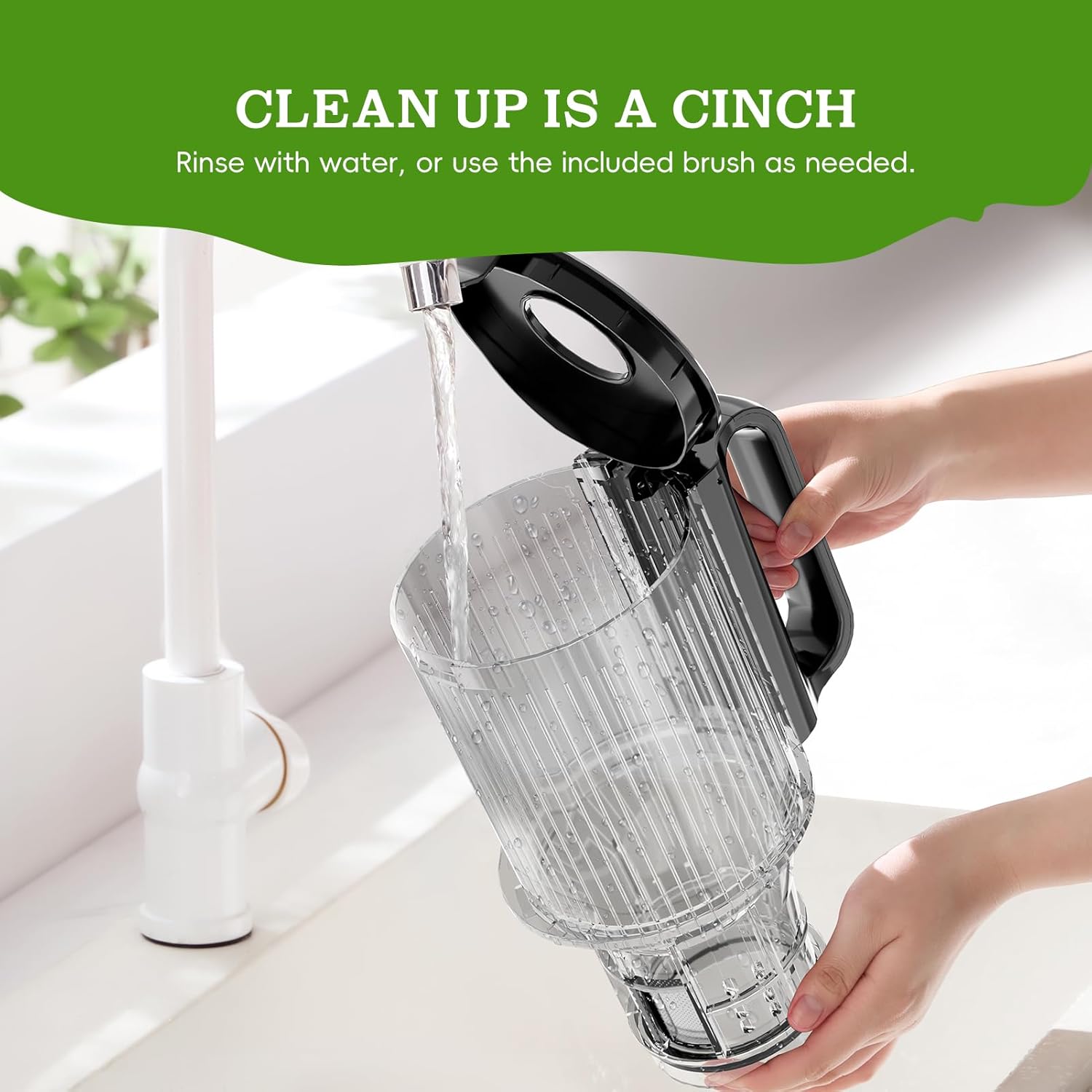 Cold Press Juicer, Juicer Machines with 4.35'' Wide Feed Chute, Stainless Steel Masticating Juicers Easy to Clean, Ergonomic Operational Panel Design, High Juice Yield, Golden Color Knob
