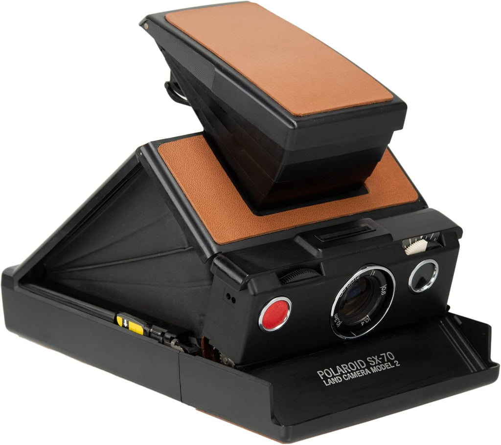Polaroid SX-70 Land Camera Model 2 – Black Edition | Refurbished Folding SLR Instant Camera | Manual Focus | Uses SX-70 Film (Renewed)