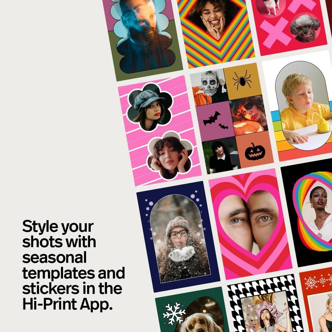 Polaroid Hi-Print - 2nd Generation Bluetooth Connected 2x3 Pocket Photo Dye-Sub Printer - Black Printer Only (9129)