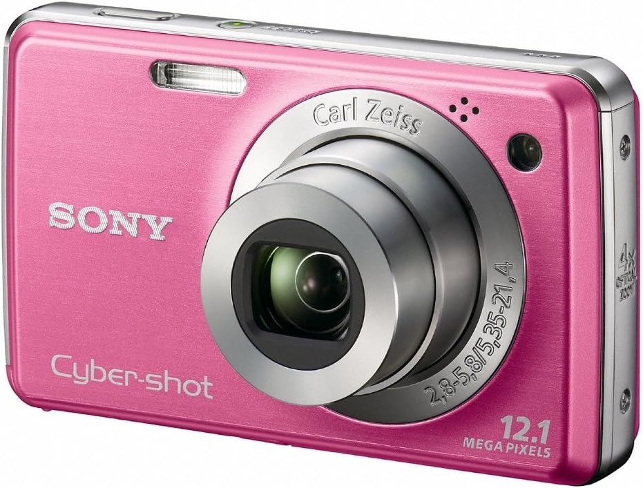 Sony Cybershot DSC-W220 12MP Digital Camera with 4x Optical Zoom with Super Steady Shot Image Stabilization (Light Pink) (OLD MODEL)