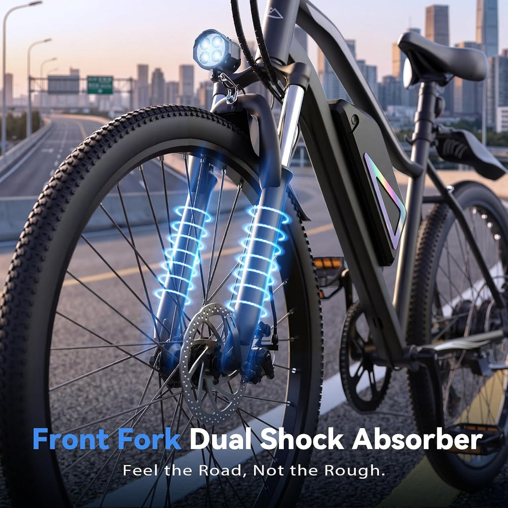 Electric Bike - 750W/1000W/1500W Motor Electric Bicycle, 20MPH, 55/70/80 Miles, Removable Battery, Shock Absorber, 5 Speed E Bike, 26' Tire Commuter Electric Bicycle for Adults