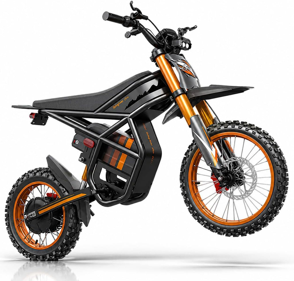 GT54 PRO /GT54 Electric Dirt Bike for Teens, 60V 25AH 40MPH // 48V 27AH 37MPH Ebike with 14'/12' Motorcycle Tire, 3000W/2000W Dual Hydraulic Brakes Mountain Off-Road Dirtbike for Ages 13+