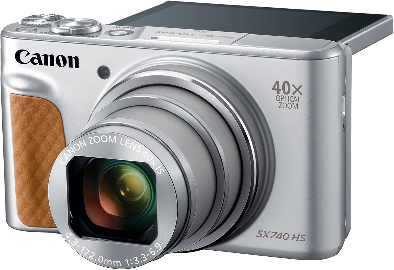Canon PowerShot SX740 HS, Point and Shoot Digital Camera, Optical Zoom, 4K Video, Silver