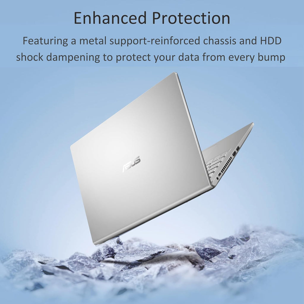 ASUS Vivobook 15.6' FHD Laptop, AMD Ryzen 3 3250U, 8GB RAM, 128GB SSD, Windows 11 Home, Transparent Silver, M515DA-WS33