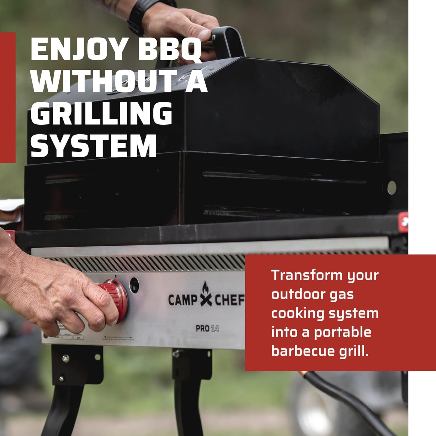 Camp Chef BB100L Barbecue Box with Lid Fits 14' Blue Flame Cooking Systems