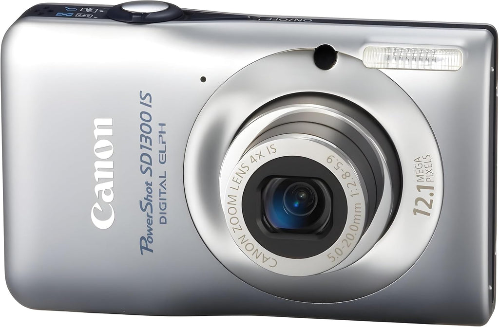 Canon PowerShot SD1300 IS 12.1 MP Digital Camera with 4x Wide Angle Optical Image Stabilized Zoom and 2.7-Inch LCD (Silver)