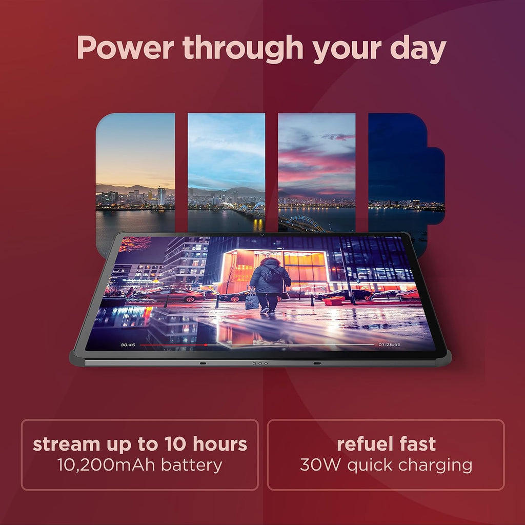 Lenovo Tab P12-2024 - Expansive Touchscreen Tablet - 12.7' 3K Display - 13MP Camera - 8GB Memory - 128GB UFS Storage - Android 13 - Dolby Atmos - Quad JBL Speakers - Pen and Folio Case Included