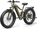 PUCKIPUPPY Boxer Electric Bike for Adults 960W, Full Suspension 48V 20AH Battery Ebike, 26' Fat Tire 28MPH 80Miles Range Mountain Electric Bicycle, 7 Speed Hydraulic Disc Brake