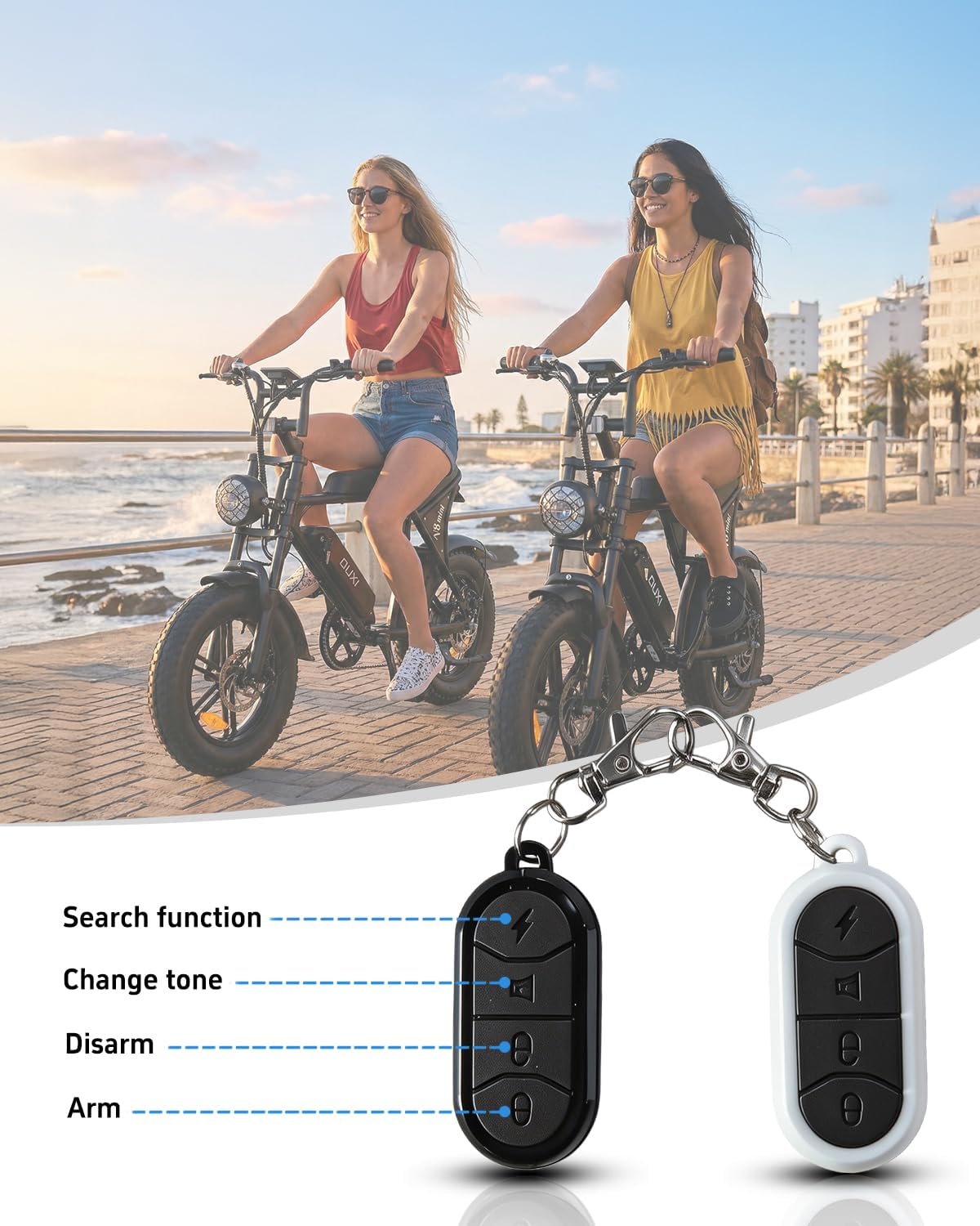 OUXI V8 Series Electric Bike for Adults, Peak 500W/1000W,20/31 MPH, 10.4/15/30 AH Removable Battery, 16''/20' Fat Tire Electric Bike,7-Speed Gear Electric Bicycles,Ebike Moped for Commuting & Off-Road