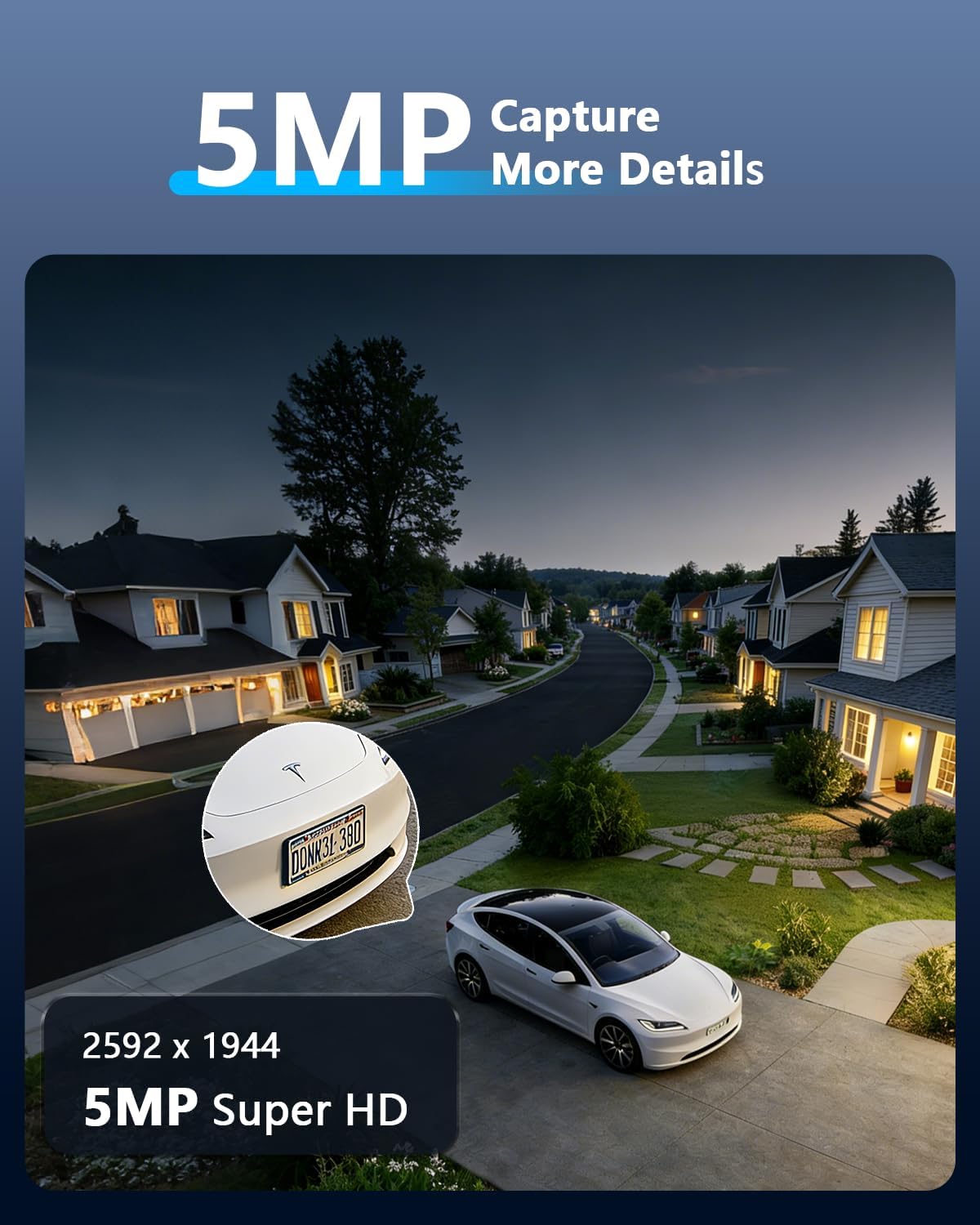 (2026 Update) 5MP Wired Security Camera System Outdoor, 8CH DVR with 3TB HDD, 8 x 122° Wide Angle Home Surveillance Cameras, 45 Days Recording, IP67 Waterproof, Free App No Monthly Fee, Remote Control
