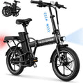 WINDHORSE 16'/ 20' Folding Electric Bike for Adults, 630W/ 983W Peak Electric Bicycle, 20MPH, 20-35/40-70 Miles Range, 288Wh/ 748.8Wh Removable Battery, UL Certified Commuter Ebike