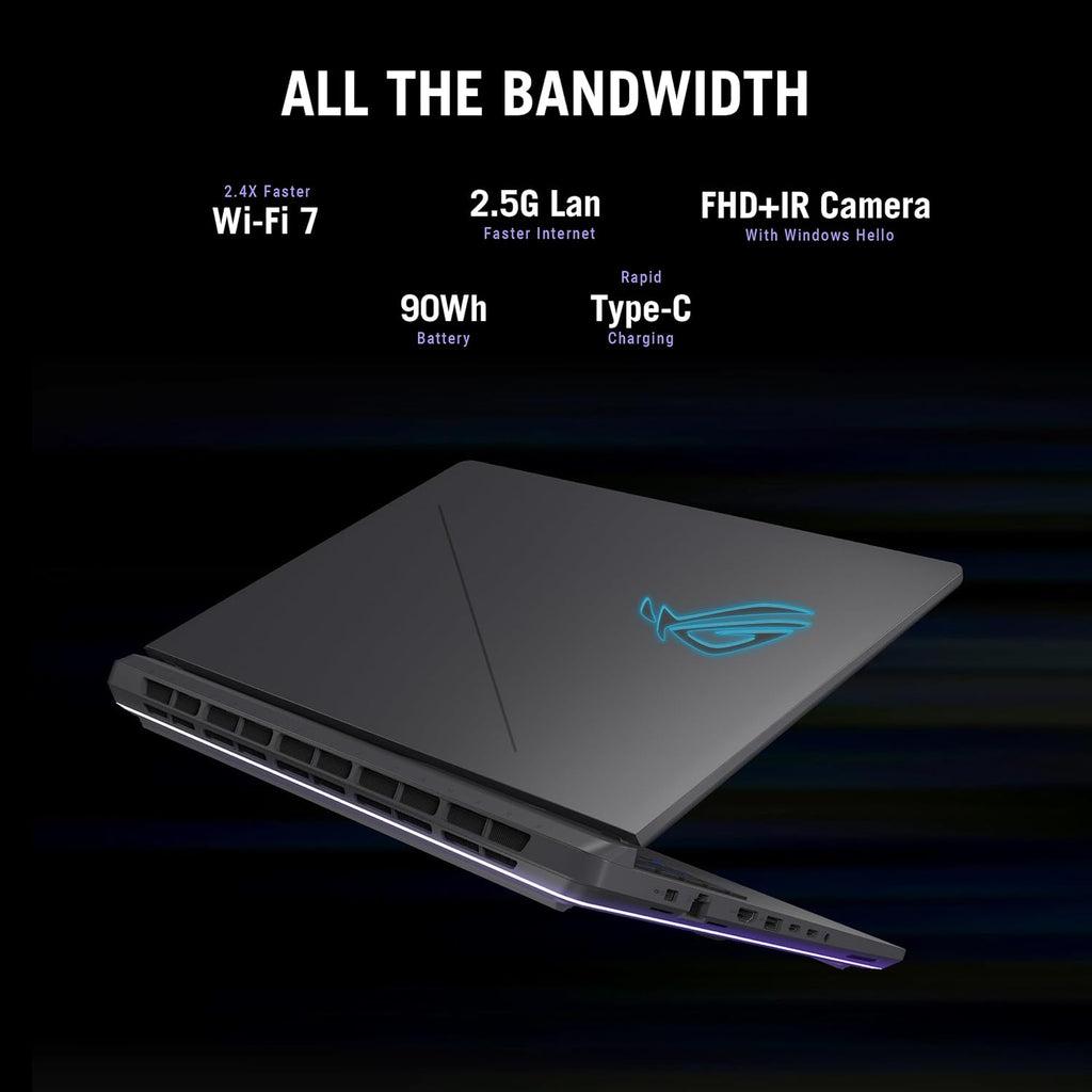 ASUS ROG Strix G16 (2025) Gaming Laptop, 16' ROG Nebula Display 16:10 2.5K 240Hz/3ms, NVIDIA® GeForce RTX™ 5060 GPU, Intel® Core™ Ultra 9 Processor 275HX, 16GB DDR5, 1TB SSD, Wi-Fi 7, Wind11 Home