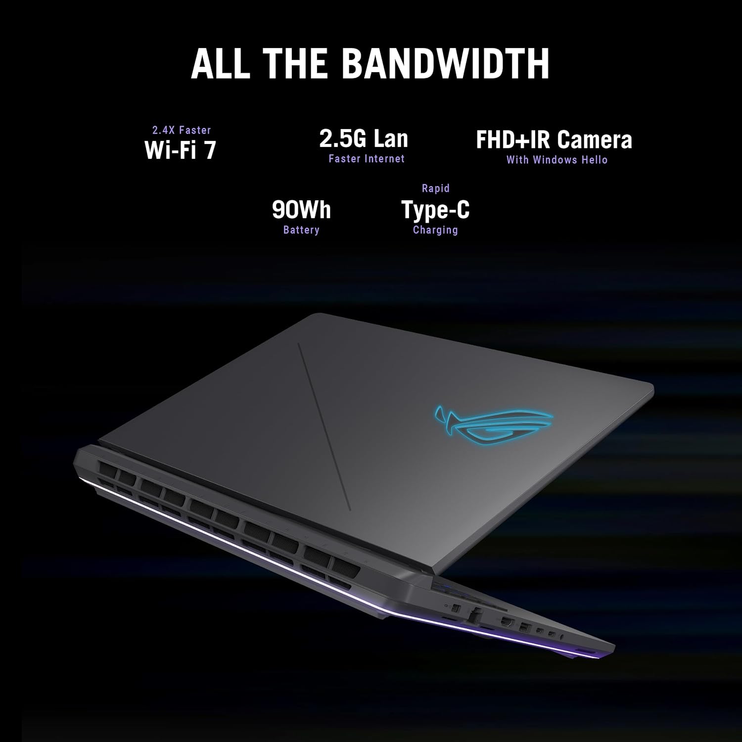 ASUS ROG Strix G16 (2025) Gaming Laptop, 16' ROG Nebula Display 16:10 2.5K 240Hz/3ms, NVIDIA® GeForce RTX™ 5060 GPU, Intel® Core™ Ultra 9 Processor 275HX, 16GB DDR5, 1TB SSD, Wi-Fi 7, Wind11 Home