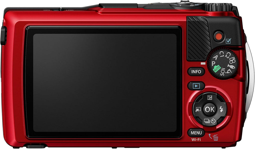 OM System OLYMPUS Tough TG-7 Red Underwater Camera, Waterproof, Freeze Proof, High Resolution Bright, 4K Video 44x Macro Shooting (Successor Olympus TG-6)