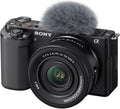 Sony Alpha ZV-E10 - APS-C Interchangeable Lens Mirrorless Vlog Camera Kit - Black, ZVE10KB