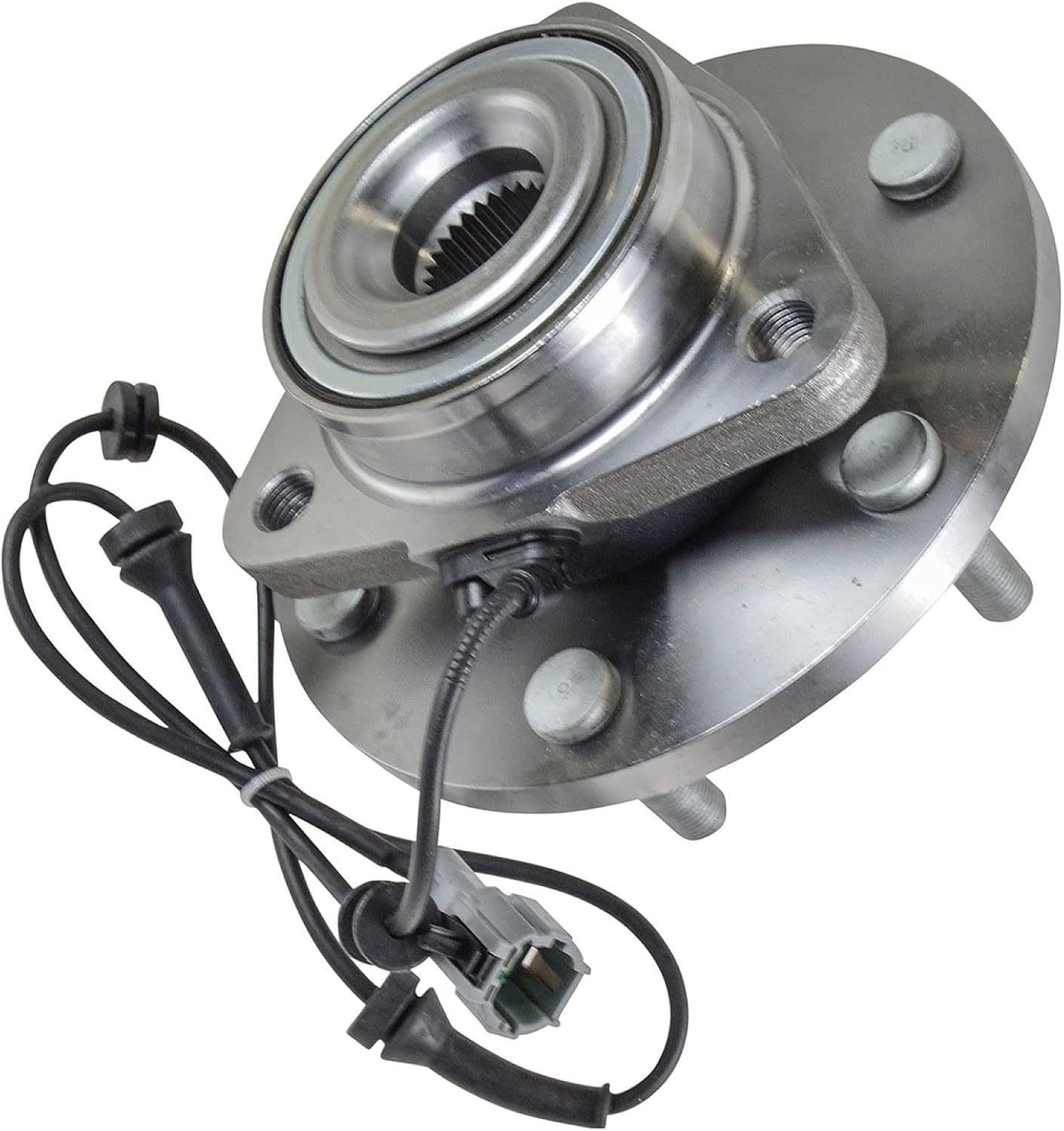 TRQ 2 Piece Front Rear Wheel Bearing & Hub Assembly Set Compatible with 2004-2007 Infiniti QX56 2005-2007 Nissan Armada 2004 Pathfinder Pathfinder Armada
