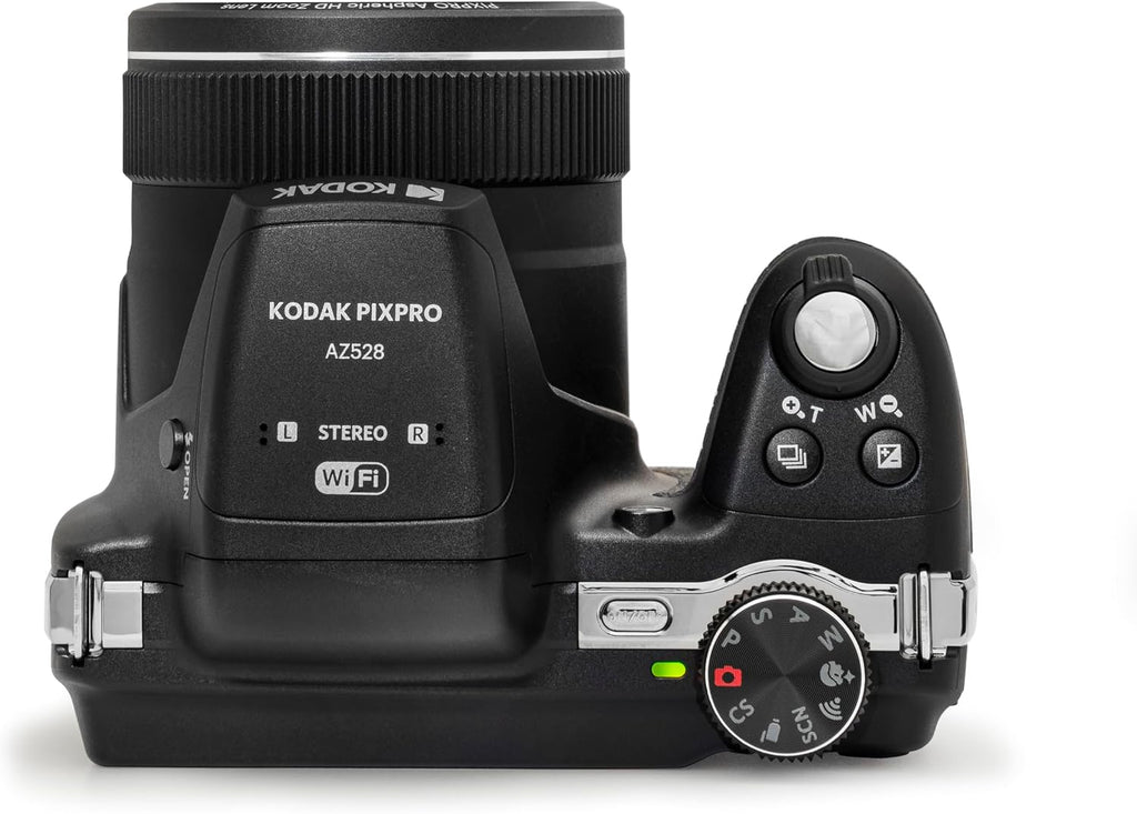 Kodak PIXPRO Astro Zoom AZ528-BK 16 MP Digital Camera with 52x Optical Zoom 24mm Wide Angle Lens 6 fps Burst Shooting 1080P Full HD Video Wi-Fi Connectivity and a 3' LCD Screen (Black)