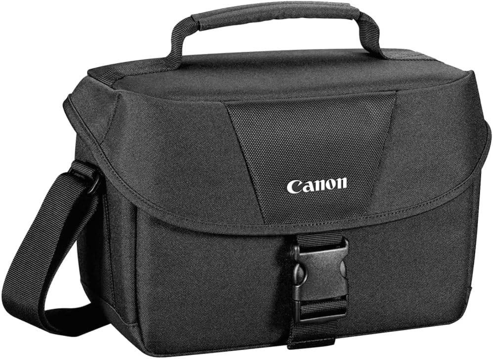 Canon EOS R100 Mirrorless Camera with RF-S18-45mm F4.5-6.3 IS STM Lens & RF-S55-210mm F5-7.1 IS STM, 24.1 Megapixel (APS-C Sensor) | Black Bundled with 64GB Memory Card & Camera Shoulder Bag (3 Items)