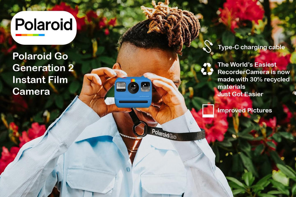 Polaroid Go Generation 2 - Mini Instant Film Camera - Blue (9147) - Only Compatible with Go Film