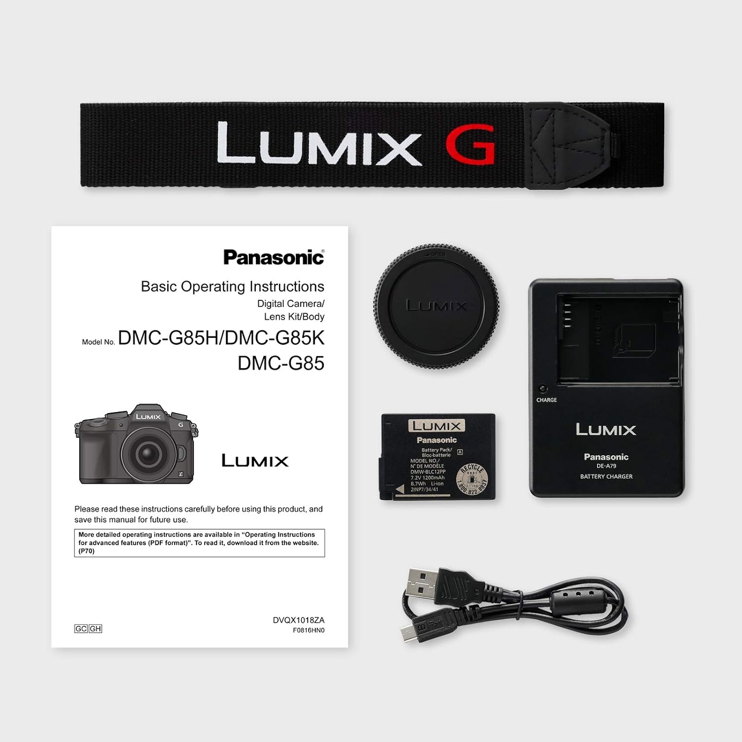 Panasonic LUMIX G85 4K Digital Camera, 12-60mm Power O.I.S. Lens, 16 Megapixel Mirrorless Camera, 5 Axis In-Body Dual Image Stabilization, 3-Inch Tilt and Touch LCD, DMC-G85MK (Black)
