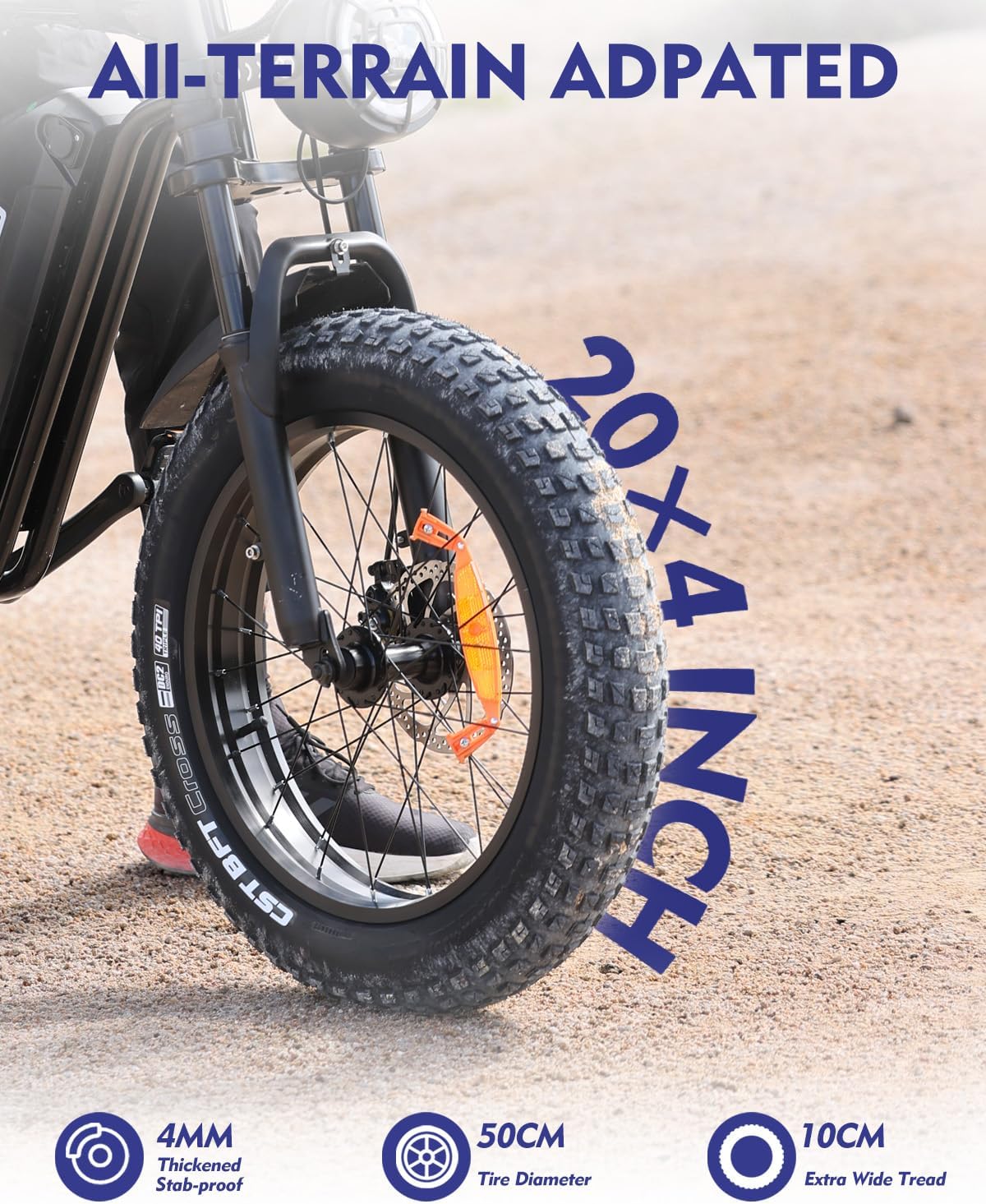 Electric Bike for Adults, 20' Fat Tire Electric Bike, Peak 1000W Motor, 48V Removable Battery, Up to 30MPH & 45/60 Miles, Full Suspension, Dual Disc Brakes, 7-Speed, All-Terrain Off-Road Ebike