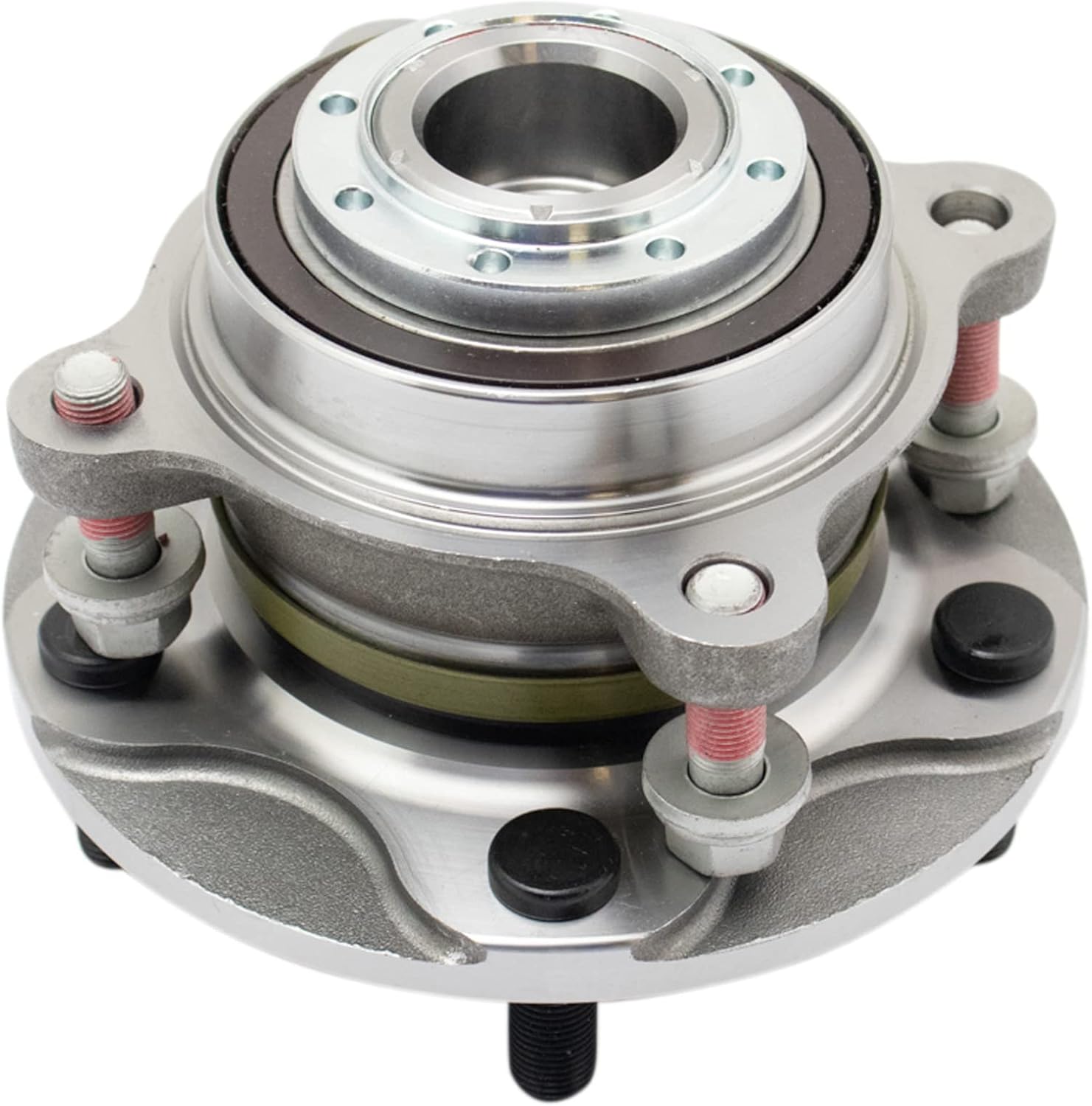 TRQ Front Left and Right Wheel Bearing and Hub Assembly Set 2 Piece Compatible with 2007-2021 Toyota Tundra Rear Wheel Drive 2008-2021 Sequoia Rear Wheel Drive