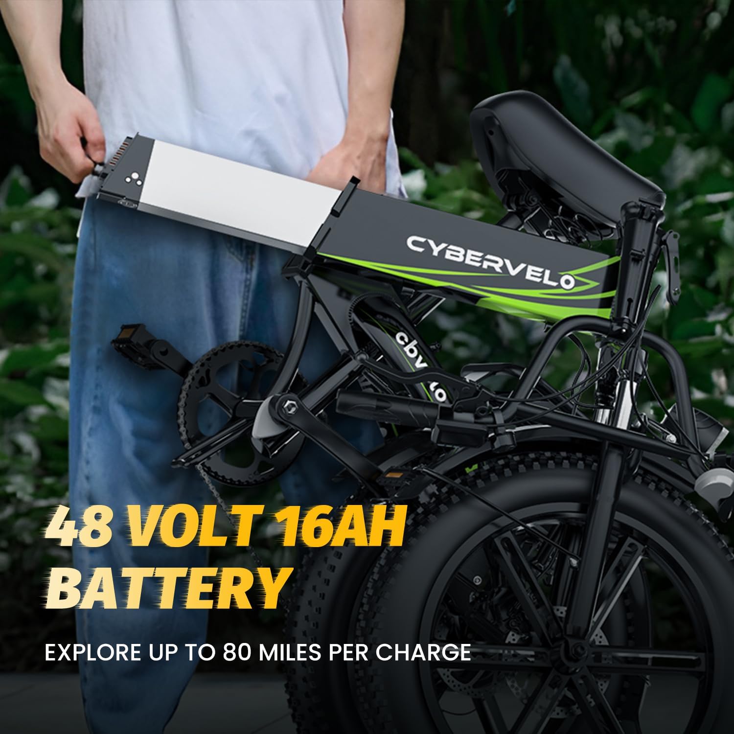 1000 Peak Electric Bike for Adults,up 80 Miles Removable Battery Ebike, 20' Electric E Bike with 7-Speed,Adult Electric Bicycles for Commute Beach Snow All Terrain
